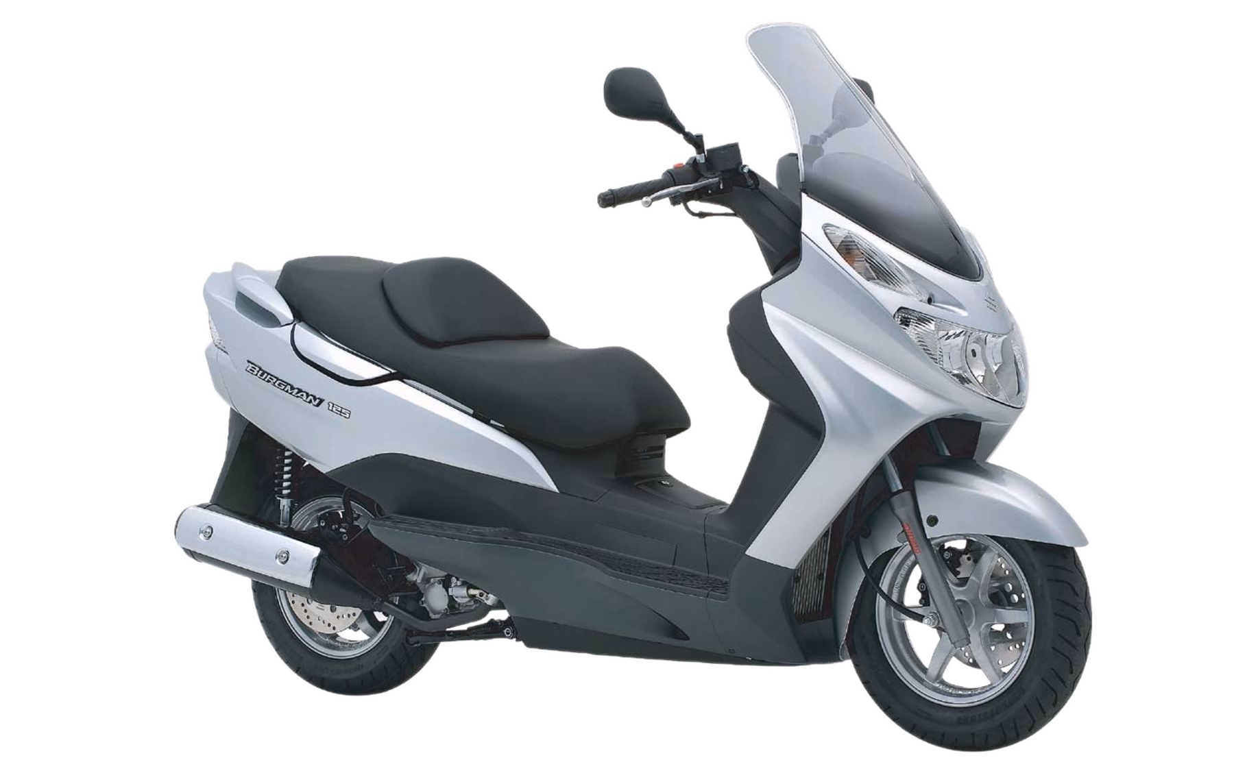 Burgman 125 (UH125) · 2002–2006 · Carburetor · Metallic Mystic Silver